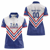 Custom Toa Samoa Rugby Women Polo Shirt 1992-1993 Special Edition - Polynesian Pride