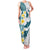 Maori Manta Ray Plumeria Teal Family Matching Tank Maxi Dress and Hawaiian Shirt