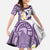 Maori Manta Ray Plumeria Deep Purple Family Matching Tank Maxi Dress and Hawaiian Shirt