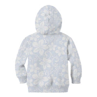 Plumeria Floral White Sunday Kid Hoodie