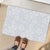 Plumeria Floral White Sunday Rubber Doormat
