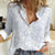Plumeria Floral White Sunday Women Casual Shirt