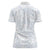 Plumeria Floral White Sunday Women Polo Shirt