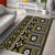 Fiji Masi Tapa Pattern Yellow Area Rug - Polynesian Pride