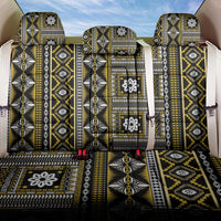 Fiji Masi Tapa Pattern Yellow Back Car Seat Cover - Polynesian Pride