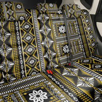 Fiji Masi Tapa Pattern Yellow Back Car Seat Cover - Polynesian Pride