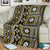 Fiji Masi Tapa Pattern Yellow Blanket - Polynesian Pride