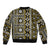 Fiji Masi Tapa Pattern Yellow Bomber Jacket - Polynesian Pride