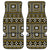 Fiji Masi Tapa Pattern Yellow Car Mats - Polynesian Pride