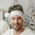 Fiji Masi Tapa Pattern Yellow Christmas Santa Hat - Polynesian Pride