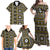 Fiji Masi Tapa Pattern Yellow Family Matching Off Shoulder Maxi Dress and Hawaiian Shirt - Polynesian Pride