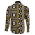 Fiji Masi Tapa Pattern Yellow Family Matching Off Shoulder Short Dress and Hawaiian Shirt - Polynesian Pride
