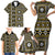 Fiji Masi Tapa Pattern Yellow Family Matching Short Sleeve Bodycon Dress and Hawaiian Shirt - Polynesian Pride