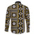 Fiji Masi Tapa Pattern Yellow Family Matching Short Sleeve Bodycon Dress and Hawaiian Shirt - Polynesian Pride