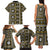 Fiji Masi Tapa Pattern Yellow Family Matching Tank Maxi Dress and Hawaiian Shirt - Polynesian Pride