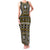 Fiji Masi Tapa Pattern Yellow Family Matching Tank Maxi Dress and Hawaiian Shirt - Polynesian Pride