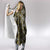 Fiji Masi Tapa Pattern Yellow Hooded Blanket - Polynesian Pride