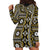 Fiji Masi Tapa Pattern Yellow Hoodie Dress - Polynesian Pride