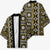 Fiji Masi Tapa Pattern Yellow Kimono - Polynesian Pride