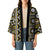 Fiji Masi Tapa Pattern Yellow Kimono - Polynesian Pride