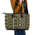 Fiji Masi Tapa Pattern Yellow Leather Tote Bag - Polynesian Pride