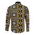 Fiji Masi Tapa Pattern Yellow Long Sleeve Button Shirt - Polynesian Pride