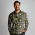 Fiji Masi Tapa Pattern Yellow Long Sleeve Polo Shirt - Polynesian Pride