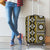 Fiji Masi Tapa Pattern Yellow Luggage Cover - Polynesian Pride