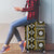 Fiji Masi Tapa Pattern Yellow Luggage Cover - Polynesian Pride