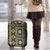 Fiji Masi Tapa Pattern Yellow Luggage Cover - Polynesian Pride