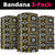 Fiji Masi Tapa Pattern Yellow Neck Gaiter - Polynesian Pride