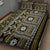 Fiji Masi Tapa Pattern Yellow Quilt Bed Set - Polynesian Pride