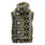 Fiji Masi Tapa Pattern Yellow Sleeveless Hoodie - Polynesian Pride