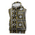Fiji Masi Tapa Pattern Yellow Sleeveless Zip Hoodie - Polynesian Pride