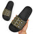 Fiji Masi Tapa Pattern Yellow Slide Sandals - Polynesian Pride