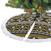 Fiji Masi Tapa Pattern Yellow Tree Skirt - Polynesian Pride
