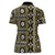 Fiji Masi Tapa Pattern Yellow Women Polo Shirt - Polynesian Pride
