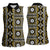 Fiji Masi Tapa Pattern Yellow Women Sleeveless Polo Shirt - Polynesian Pride