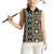 Fiji Masi Tapa Pattern Yellow Women Sleeveless Polo Shirt - Polynesian Pride
