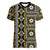 Fiji Masi Tapa Pattern Yellow Women V-Neck T-Shirt - Polynesian Pride