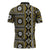 Fiji Masi Tapa Pattern Yellow Zipper Polo Shirt - Polynesian Pride