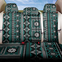 Fiji Masi Tapa Pattern Teal Back Car Seat Cover - Polynesian Pride