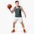 Fiji Masi Tapa Pattern Teal Basketball Jersey - Polynesian Pride
