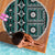Fiji Masi Tapa Pattern Teal Beach Blanket - Polynesian Pride