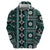 Fiji Masi Tapa Pattern Teal Hoodie - Polynesian Pride
