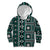 Fiji Masi Tapa Pattern Teal Kid Hoodie - Polynesian Pride