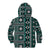 Fiji Masi Tapa Pattern Teal Kid Hoodie - Polynesian Pride