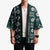 Fiji Masi Tapa Pattern Teal Kimono - Polynesian Pride
