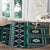 Fiji Masi Tapa Pattern Teal Round Carpet - Polynesian Pride