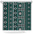 Fiji Masi Tapa Pattern Teal Shower Curtain - Polynesian Pride